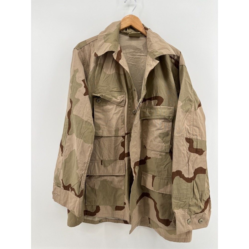 USGI Army BDU Shirt Jacket Mens Large 3 Color Desert Camouflage Ripstop Coat